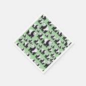 Cute Panda Beer Pattern Servet (Hoek)