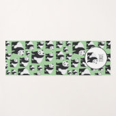 Cute Panda Beer Pattern Yogamat (Voorkant (horizontaal))