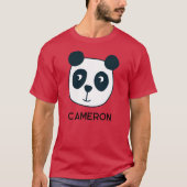 Cute Panda Beer Personalized T-shirt (Voorkant)