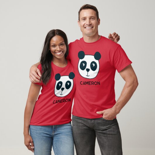 Cute Panda Beer Personalized T-shirt (Unisex)