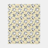 Cute panda beer poot cream achtergrond fleece deken (Voorkant)
