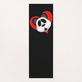 Cute Panda Beer Red en Black Yogamat (Voorkant)