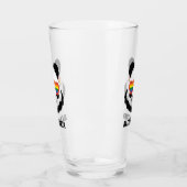 Cute Panda Beer | Regenboog | LGBTQ Glas (Links)