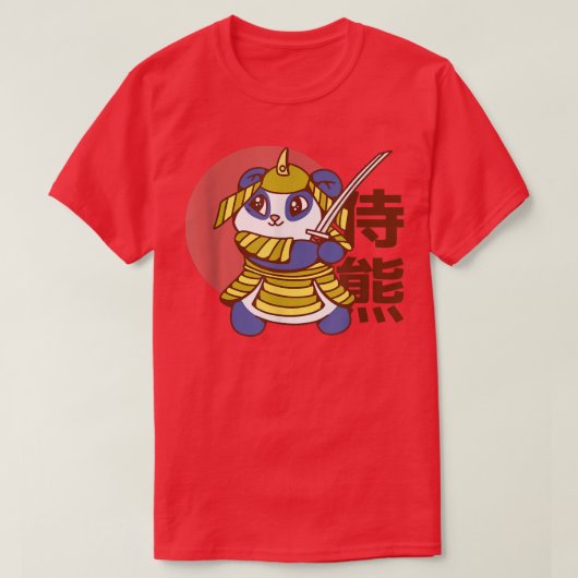 Cute panda beer samurai (2) t-shirt (Design voorkant)