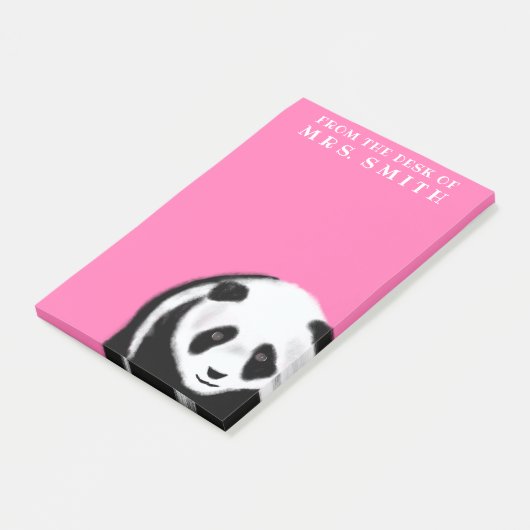 Cute Panda Beer School Post-it® Notes (Schuin)