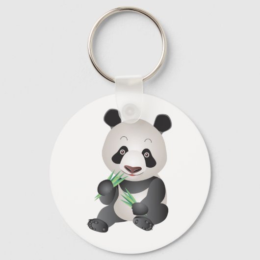 Cute Panda Beer Sleutelhanger (Voorkant)