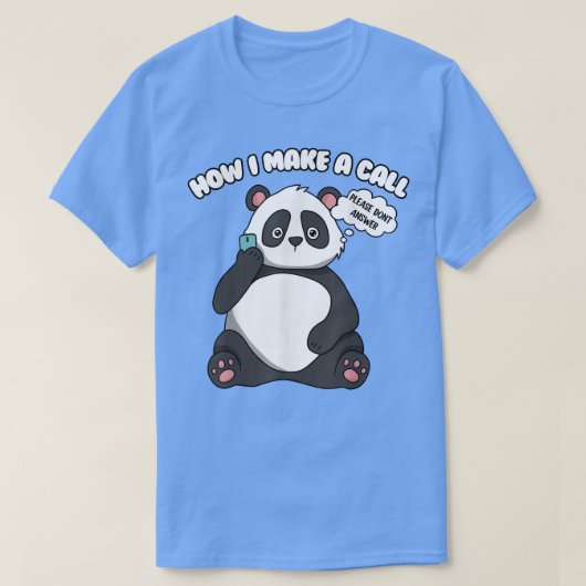 Cute Panda Beer T-shirt (Design voorkant)