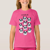 Cute Panda Beer T-shirt (Voorkant)