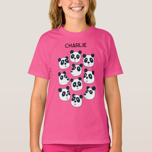 Cute Panda Beer T-shirt (Voorkant)