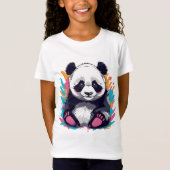 Cute Panda Beer T-shirt (Voorkant)