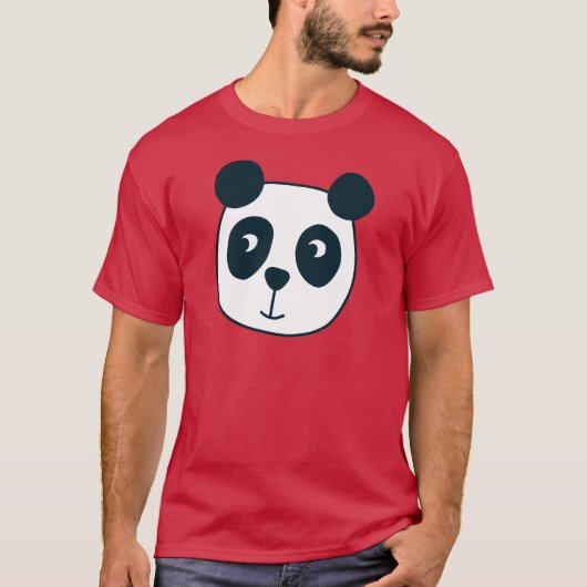 Cute Panda Beer T-shirt (Voorkant)