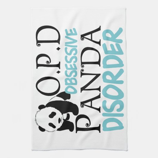 Cute Panda Beer Theedoek (Verticaal)