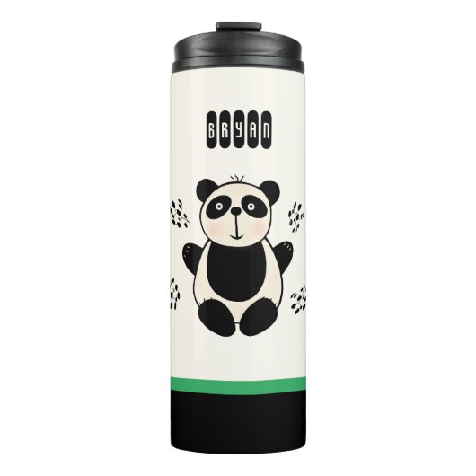 Cute panda beer thermosbeker (Voorkant)