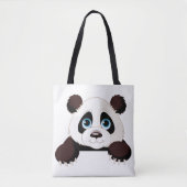 Cute Panda Beer Tote Bag (Voorkant)