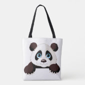 Cute Panda Beer Tote Bag (Achterkant)
