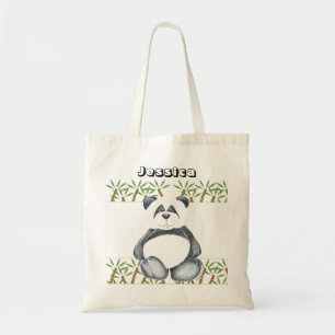 Cute Panda Beer Tote Bag