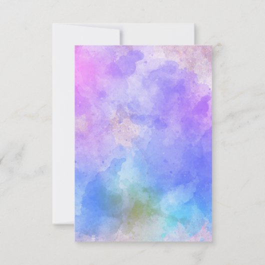 Cute Panda Beer Waterverf Baby shower Uitnodiging (Achterkant)