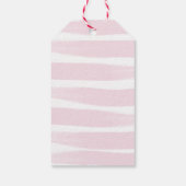 Cute panda beest. Roze kinderen verjaardag bedankt Cadeaulabel (Achterkant)