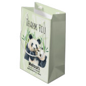 Cute Panda Beren Cuddling Waterverf Baby shower Klein Cadeauzakje (Achterkant Gekanteld)
