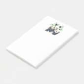 Cute Panda Beren Cuddling Waterverf Post-it Notes (Schuin)