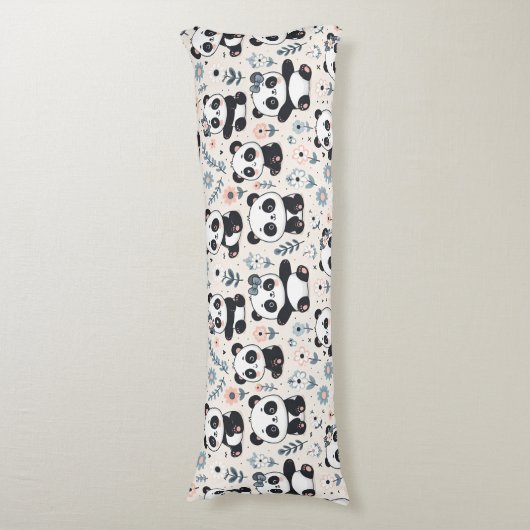 Cute Panda Beren Lichaamskussen (Voorkant Verticaal)