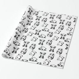 Cute Panda Beren Pattern Wrapping Paper Cadeaupapier