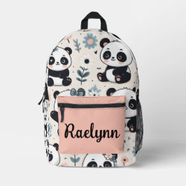 Cute Panda Beren Personalized Bedrukte Rugzak