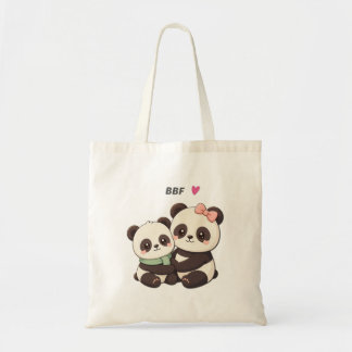 Cute Panda BFF – Best Friend Tote Bag