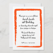 Cute Panda Birthday Invites Kaart (Achterkant)