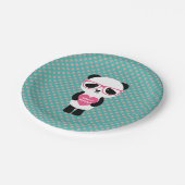 Cute Panda Birthday Papieren Bordje (Gekanteld)