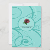 Cute Panda Birthday Party Invitation Kaart (Achterkant)