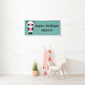 Cute Panda Birthday Spandoek (Insitu)