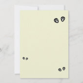 Cute Panda Birthday Uitnodiging (Achterkant)