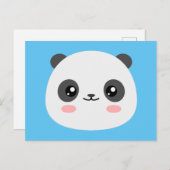 Cute Panda Briefkaart (Voorkant / Achterkant)