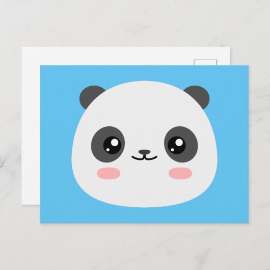 Cute Panda Briefkaart (Voorkant / Achterkant)