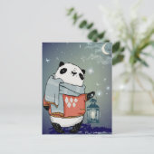 Cute Panda Briefkaart (Staand voorkant)
