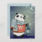 Cute Panda Briefkaart (Voorkant / Achterkant)