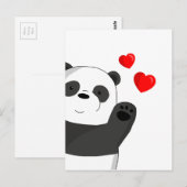 Cute panda briefkaart (Voorkant / Achterkant)