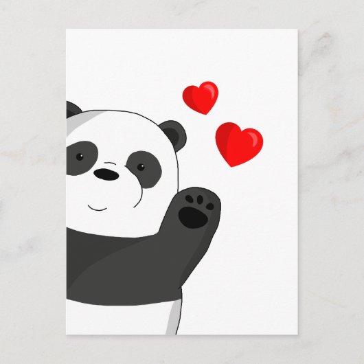 Cute panda briefkaart (Voorkant)