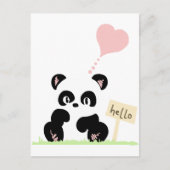 Cute Panda Briefkaart (Voorkant)