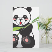 Cute Panda Briefpapier (Staand voorkant)