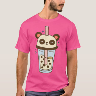 Cute Panda Bubble Tea Kawaii Outfit Bubble Tea T-shirt