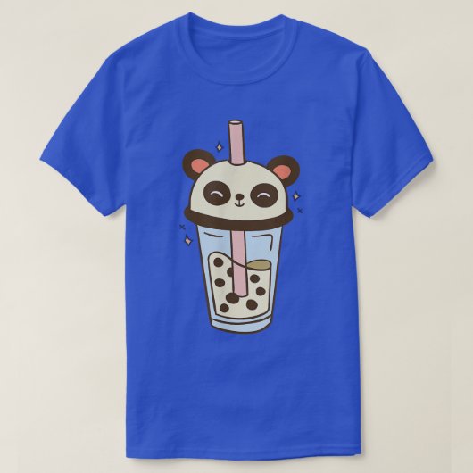Cute Panda Bubble Tea Kawaii Outfit Bubble Tea T-shirt (Design voorkant)