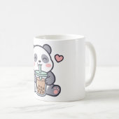 Cute Panda Bubble Tea Klassieke Mok (Voorkant rechts)