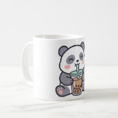 Cute Panda Bubble Tea Klassieke Mok (Voorkant links)