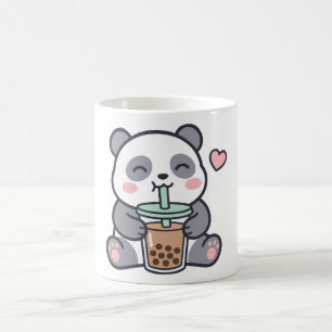 Cute Panda Bubble Tea Klassieke Mok