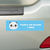 Cute Panda Bumpersticker (Op auto)