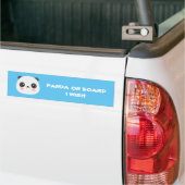 Cute Panda Bumpersticker (Op Truck)