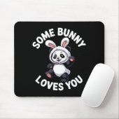 Cute Panda Bunny Easter Some Bunny Loves You  Muismat (Met muis)