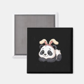 Cute Panda Bunny Some Bunny Loves You  Magneet (Voorkant / Achterkant)